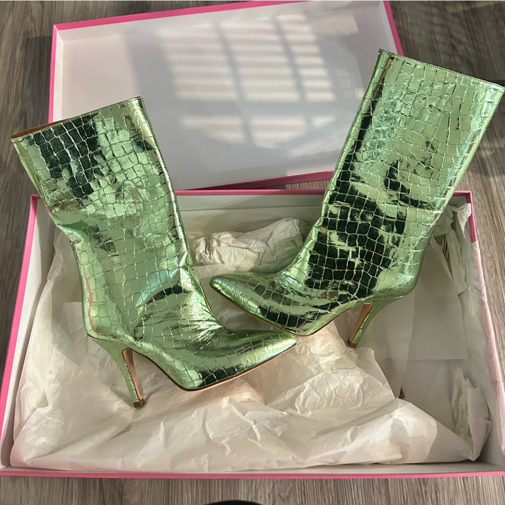 Paris Texas Green Patent Leather 8